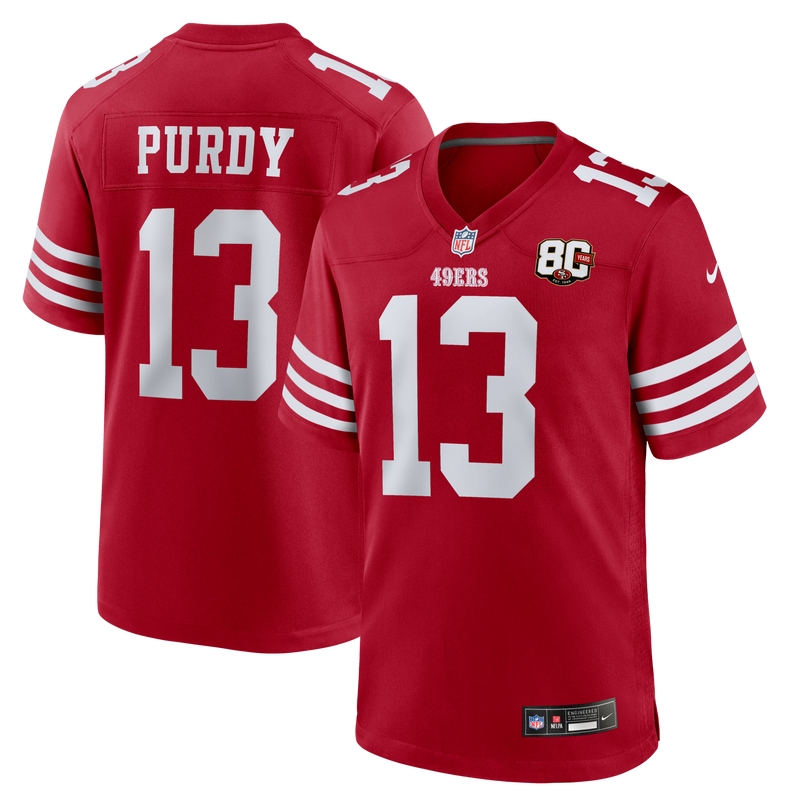 Brock Purdy San Francisco 49ers Football Jersey, Sportswear Jersey Shirt, Lightweight Athletic Jersey, Casual Gift for Men, Style 204548153