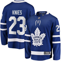 Matthew Knies Toronto Maple Leafs Hockey Jersey, Blue Breakaway Sportswear Jersey Shirt, Long Sleeve Hockey Sweater Jersey, Casual Gift for Men