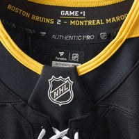 Boston Bruins Hockey Jersey, Black Authentic Sportswear Jersey Shirt, Long Sleeve Hockey Sweater Jersey, Casual Gift for Men