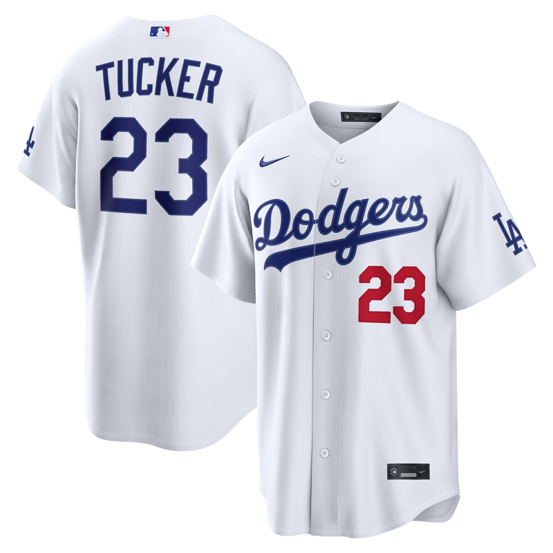 Kyle Tucker Los Angeles Dodgers Baseball Jersey, White Home Sportswear Jersey Shirt, Lightweight Breathable Athletic Jersey, Casual Gift for Men