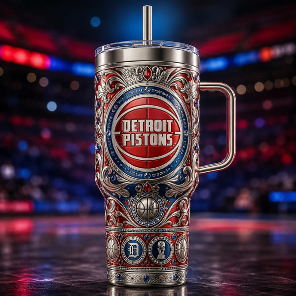 DET Ornate - Basketball Crest Filigree Tumbler - main