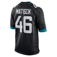 Ross Matiscik Jacksonville Jaguars Football Jersey, Black Sportswear Jersey Shirt, Lightweight Breathable Athletic Jersey, Casual Gift for Men