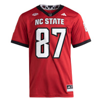 NC State Wolfpack Football Jersey, Red Sportswear Jersey Shirt, Lightweight Breathable Athletic Jersey, Casual Gift for Men, Style 202538860