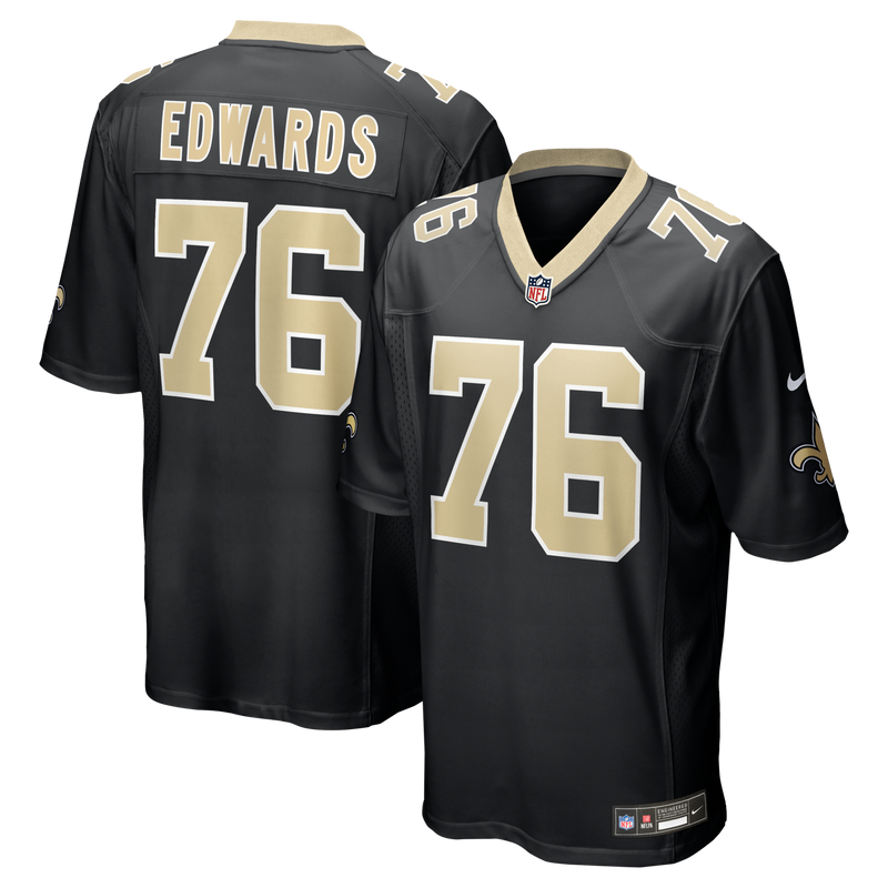 David Edwards New Orleans Saints Football Jersey, Black Sportswear Jersey Shirt, Lightweight Breathable Athletic Jersey, Casual Gift for Men