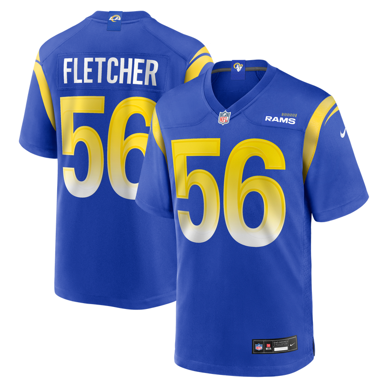 London Fletcher Los Angeles Rams Football Jersey, Royal Sportswear Jersey Shirt, Lightweight Breathable Athletic Jersey, Casual Gift for Men
