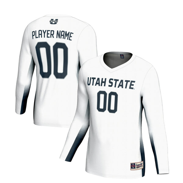 Utah State Aggies NIL Lightweight Volleyball Jersey - White