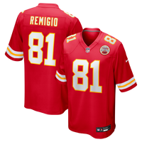 Nikko Remigio Kansas City Chiefs Football Jersey, Red Game Sportswear Jersey Shirt, Lightweight Breathable Athletic Jersey, Casual Gift for Men