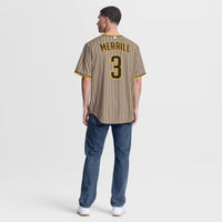 Jackson Merrill San Diego Padres Baseball Jersey, Replica Sportswear Jersey Shirt, Lightweight Breathable Athletic Jersey, Casual Gift for Men