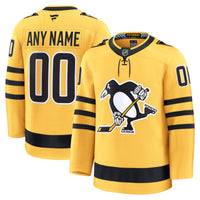 Pittsburgh Penguins Hockey Jersey, Gold Premium Sportswear Jersey Shirt, Long Sleeve Hockey Sweater Jersey, Casual Gift for Men, Style 203133898