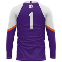 Clemson Tigers Volleyball Jersey, Purple Sportswear Jersey Shirt, Lightweight Breathable Athletic Jersey, Casual Gift for Men, Style 200461770