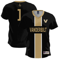 Vanderbilt Commodores Soccer Jersey, Black Fashion Sportswear Jersey Shirt, Lightweight Breathable Athletic Jersey, Casual Gift for Men