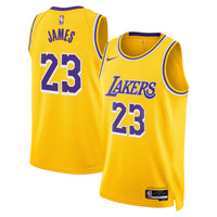 Lebron James Los Angeles Lakers Basketball Jersey, Gold Swingman Sportswear Jersey Shirt, Sleeveless Athletic Tank Jersey, Casual Gift for Men