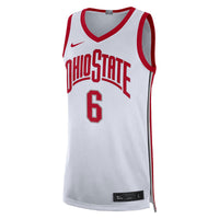Ohio State Buckeyes Basketball Jersey, White Limited Sportswear Jersey Shirt, Sleeveless Athletic Tank Jersey, Casual Gift for Men