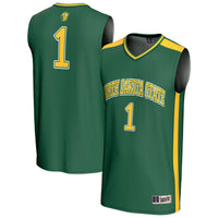 NDSU Bison Basketball Jersey, Green Fashion Lightweight Sportswear Jersey Shirt, Sleeveless Athletic Tank Jersey, Casual Gift for Men
