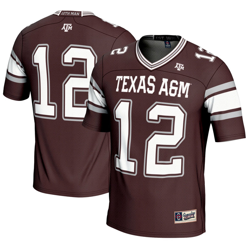 Texas A&M Aggies Football Jersey, Maroon Sportswear Jersey Shirt, Lightweight Breathable Athletic Jersey, Casual Gift for Men, Style 201534659
