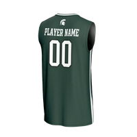 Michigan State Spartans Basketball Jersey, Green Sportswear Jersey Shirt, Sleeveless Athletic Tank Jersey, Casual Gift for Men, Style 202287957