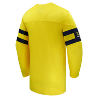 Sweden Yellow 2026 Away Replica Hockey Jersey, Hockey Sportswear Jersey Shirt, Long Sleeve Hockey Sweater Jersey, Casual Gift for Men