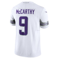 J.J. McCarthy Minnesota Vikings Football Jersey, White Sportswear Jersey Shirt, Lightweight Breathable Athletic Jersey, Casual Gift for Men