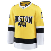 Jeremy Swayman Boston Bruins Hockey Jersey, Gold Premium Sportswear Jersey Shirt, Long Sleeve Hockey Sweater Jersey, Casual Gift for Men