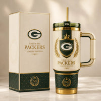 GB Heritage Crest - Cream and Forest Green Tumbler