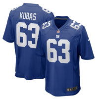 Jake Kubas New York Giants Football Jersey, Royal Game Sportswear Jersey Shirt, Lightweight Breathable Athletic Jersey, Casual Gift for Men