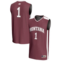 Montana Grizzlies Basketball Jersey, Maroon Fashion Lightweight Sportswear Jersey Shirt, Sleeveless Athletic Tank Jersey, Casual Gift for Men