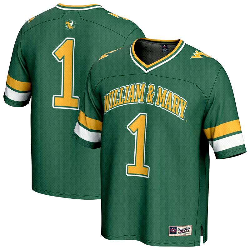 William & Mary Tribe Football Jersey, Green Fashion Sportswear Jersey Shirt, Lightweight Breathable Athletic Jersey, Casual Gift for Men
