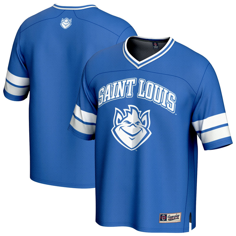 Saint Louis Billikens Football Jersey, Blue Sportswear Jersey Shirt, Lightweight Breathable Athletic Jersey, Casual Gift for Men