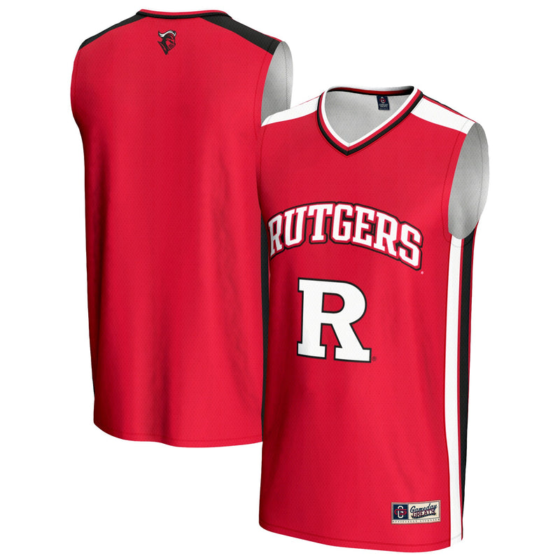 Rutgers Scarlet Knights Basketball Jersey, Basketball Sportswear Jersey Shirt, Sleeveless Athletic Tank Jersey, Casual Gift for Men