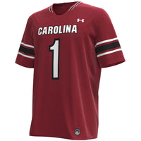 Garnet South Carolina Gamecocks Football Jersey, Football Sportswear Jersey Shirt, Lightweight Breathable Athletic Jersey, Casual Gift for Men