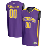 LSU Tigers Basketball Jersey, Purple Fashion Sportswear Jersey Shirt, Sleeveless Athletic Tank Jersey, Casual Gift for Men, Style 202683105