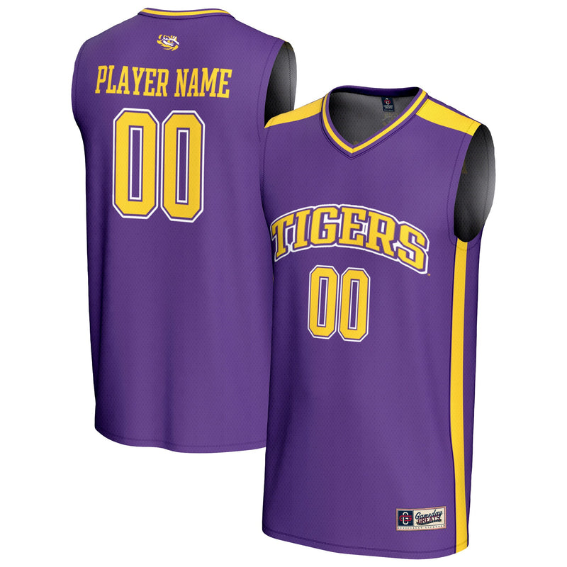 LSU Tigers Basketball Jersey, Purple Fashion Sportswear Jersey Shirt, Sleeveless Athletic Tank Jersey, Casual Gift for Men, Style 202683105