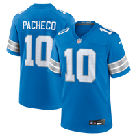 Isiah Pacheco Detroit Lions Football Jersey, Blue Game Sportswear Jersey Shirt, Lightweight Breathable Athletic Jersey, Casual Gift for Men