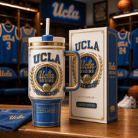 UCLA Crest - Heraldic Blue and Gold Drinkware Composition