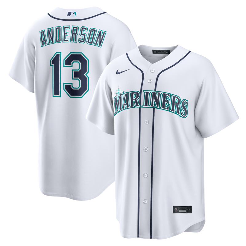 Kade Anderson Seattle Mariners Baseball Jersey, White Sportswear Jersey Shirt, Lightweight Breathable Athletic Jersey, Casual Gift for Men