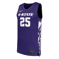 Kansas State Wildcats Basketball Jersey, Purple Sportswear Jersey Shirt, Sleeveless Athletic Tank Jersey, Casual Gift for Men, Style 202319057