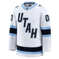 Utah Mammoth Hockey Jersey, White Premium Away Sportswear Jersey Shirt, Long Sleeve Hockey Sweater Jersey, Casual Gift for Men, Style 203133892