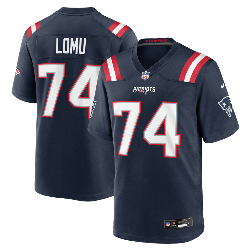 Caleb Lomu New England Patriots Football Jersey, Navy Game Sportswear Jersey Shirt, Lightweight Breathable Athletic Jersey, Casual Gift for Men