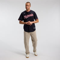 Dylan Crews Washington Nationals Baseball Jersey, Navy Sportswear Jersey Shirt, Lightweight Breathable Athletic Jersey, Casual Gift for Men