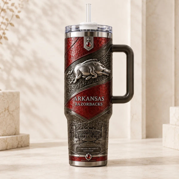 ARK Heritage - Crimson Scale and Pewter Relief Tumbler - main