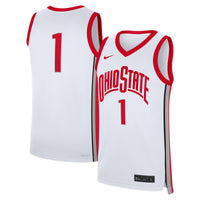 Ohio State Buckeyes Football Jersey, White Replica Home Sportswear Jersey Shirt, Lightweight Breathable Athletic Jersey, Casual Gift for Men