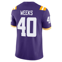 LSU Tigers Football Jersey, Purple Game Sportswear Jersey Shirt, Lightweight Breathable Athletic Jersey, Casual Gift for Men, Style 204654080