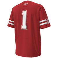 Wisconsin Badgers Football Jersey, Red Replica Game Sportswear Jersey Shirt, Lightweight Breathable Athletic Jersey, Casual Gift for Men