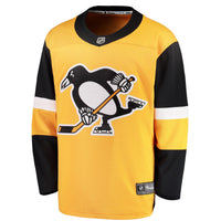 Pittsburgh Penguins Hockey Jersey, Gold Breakaway Alternate Sportswear Jersey Shirt, Long Sleeve Hockey Sweater Jersey, Casual Gift for Men