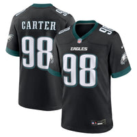 Jalen Carter Philadelphia Eagles Football Jersey, Black Sportswear Jersey Shirt, Lightweight Breathable Athletic Jersey, Casual Gift for Men