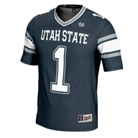 Utah State Aggies Football Jersey, Navy Sportswear Jersey Shirt, Lightweight Breathable Athletic Jersey, Casual Gift for Men, Style 200594318