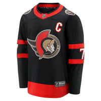 Brady Tkachuk Ottawa Senators Hockey Jersey, Black Breakaway Sportswear Jersey Shirt, Long Sleeve Hockey Sweater Jersey, Casual Gift for Men
