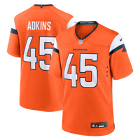 Nate Adkins Denver Broncos Football Jersey, Orange Game Sportswear Jersey Shirt, Lightweight Breathable Athletic Jersey, Casual Gift for Men