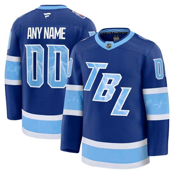 Tampa Bay Lightning Blue 2026 NHL Stadium Series Premium Custom Jersey