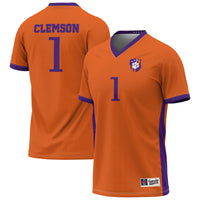 Clemson Tigers Soccer Jersey, Orange Sportswear Jersey Shirt, Lightweight Breathable Athletic Jersey, Casual Gift for Men, Style 202219832